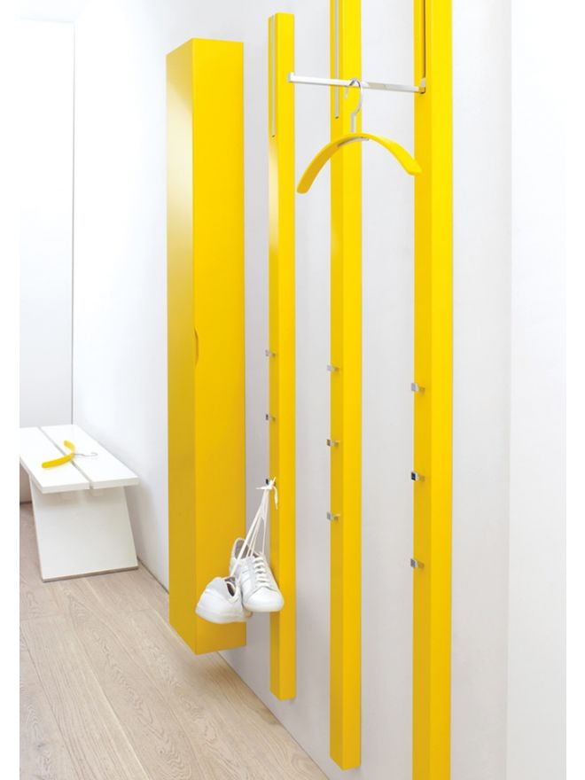 Schönbuch Designer Schuhschrank Line gelb minimalistisch praktisch Holz Apartment 8 