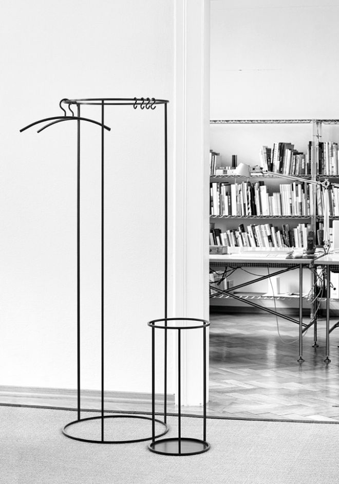 Schönbuch Designer Garderobe Rack rund Metall puristisch f/p design 
