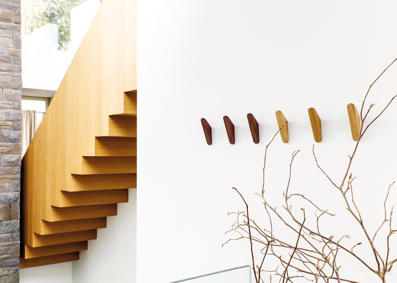 Schönbuch designer wall hook Cut solid wood minimalist studio taschide