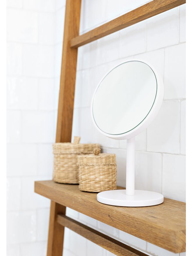 Schönbuch designer make-up mirror Beauty turnable magnification orange Apartment 8