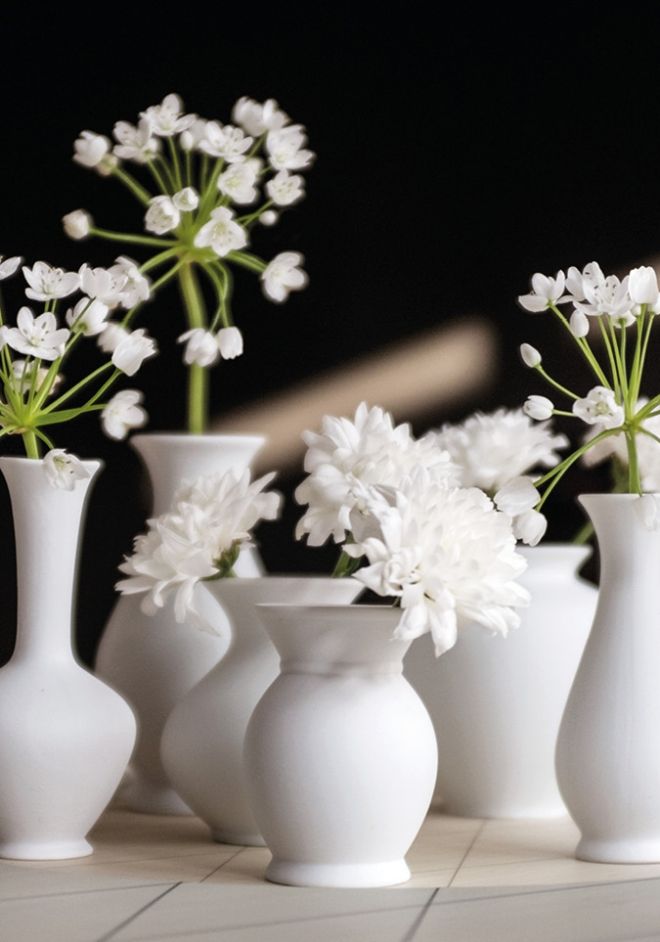 Schönbuch Designer Vase Blossom set of 5 porcelain white Apartment 8