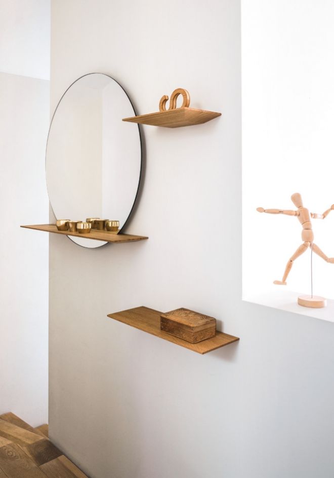 Schönbuch designer shelf Cut wall-mounted studio taschide