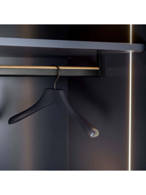 LED strip, flush with side panel 