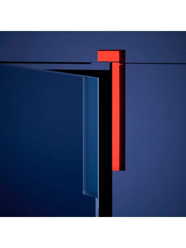 Open door showing thin edge section