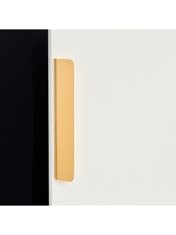 Elongated handle brass