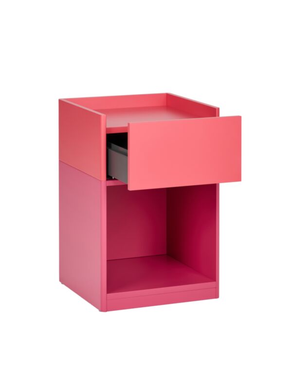 With drawer and open compartment