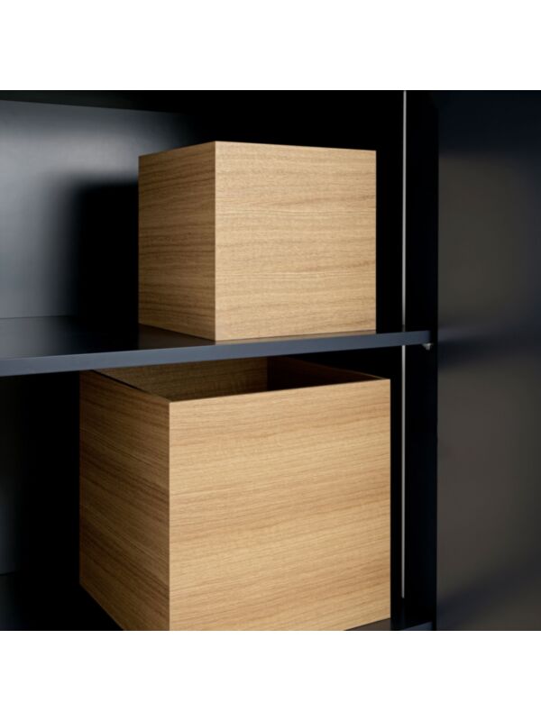 Wooden storage box in oak