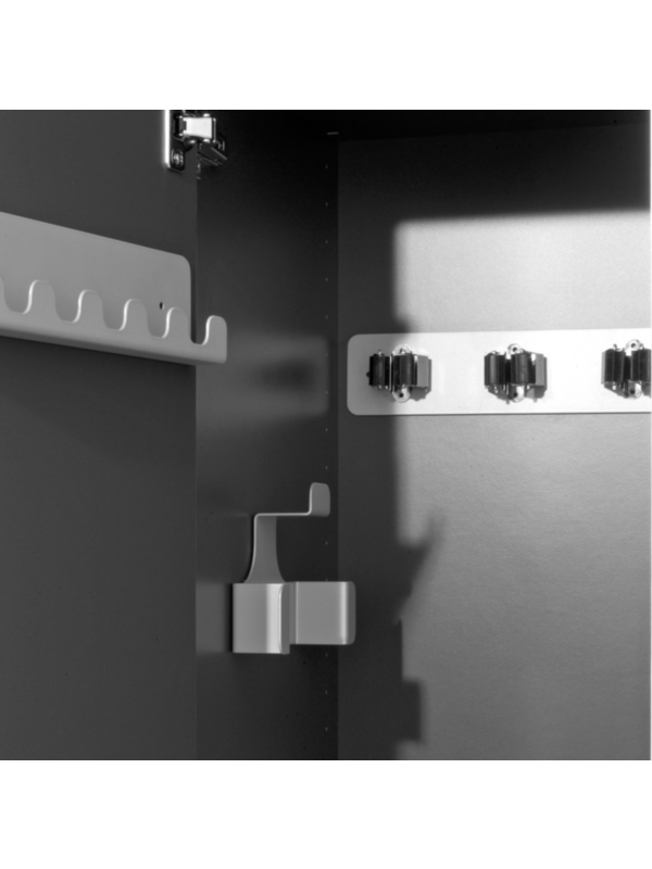 Hook strip, broom holder etc.