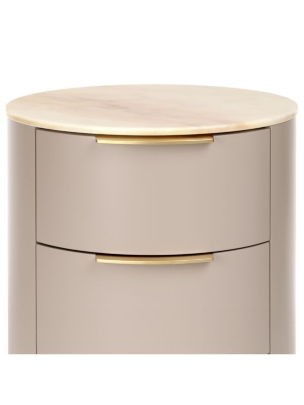 Top in polished Rosa Portogallo marble